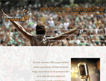 Tablet Screenshot of produccioneslafabrica.com